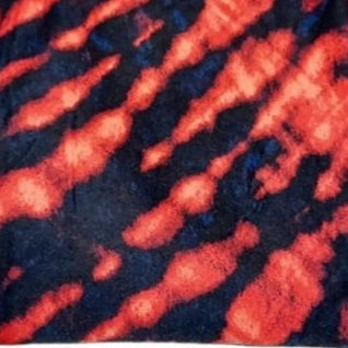 Black & Red Orange Tie Dye Leggings