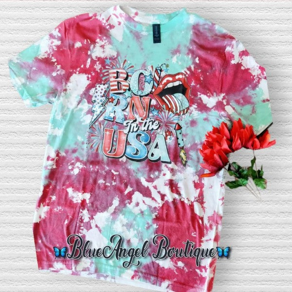 Born In The USA Tie Dye Graphic Tee