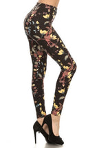 Fall Floral Full Length Leggings