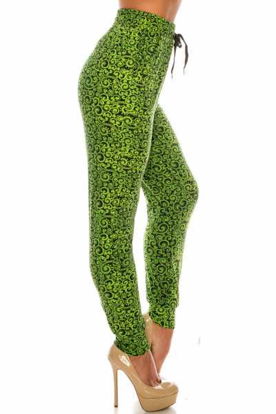 Green Swirl Jogger Pants