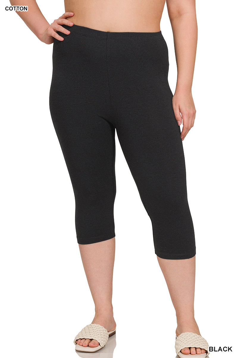 Black Plus Size Capris