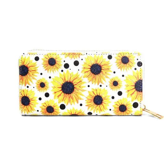 White Sunflower Wallet