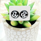 Cow Print Acrylic Earrings